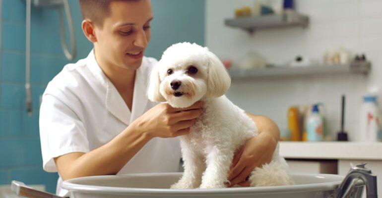 Matizadores para pets de pelagem branca: aprenda a aplicar sem deixar manchas